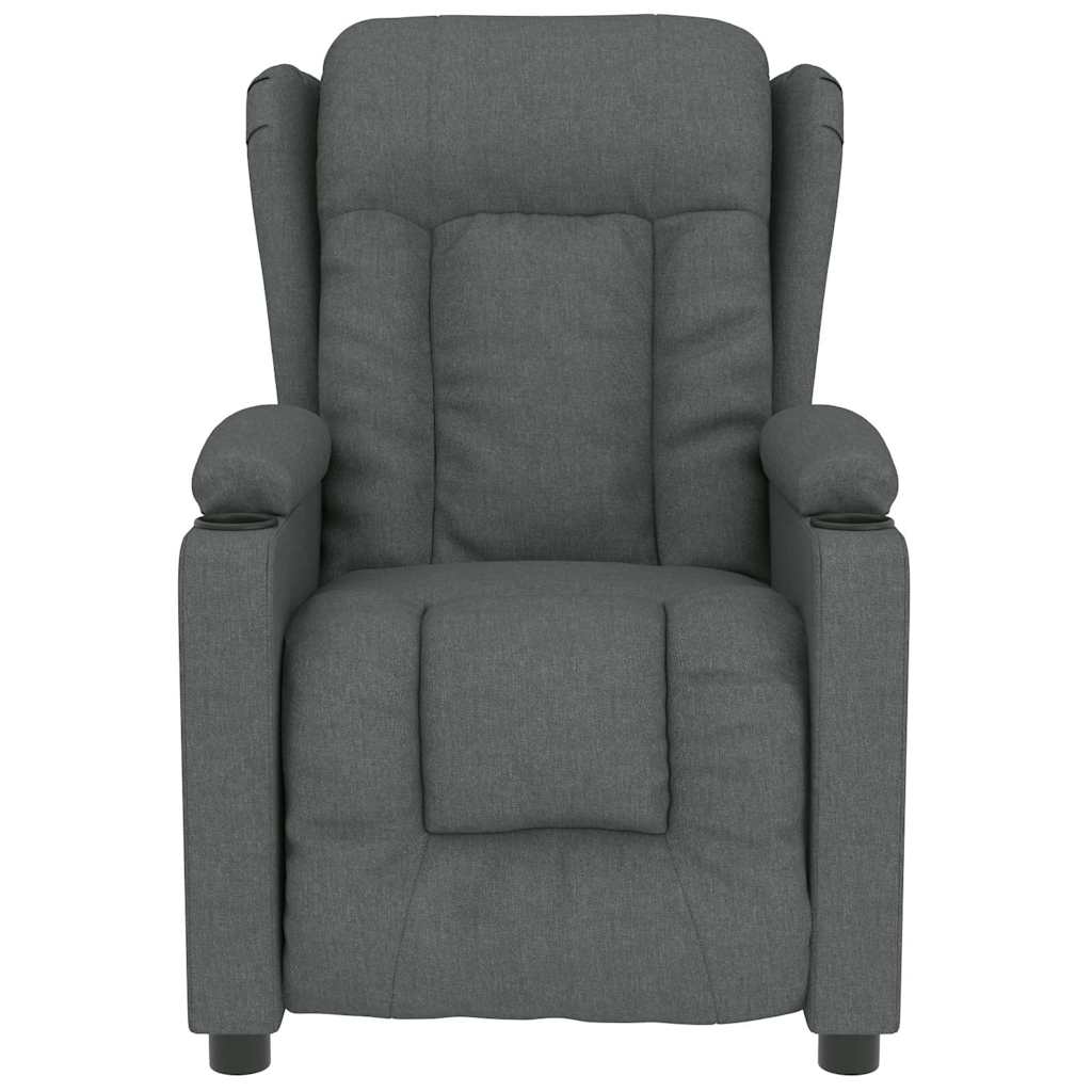 Massage Chair Dark Grey Fabric