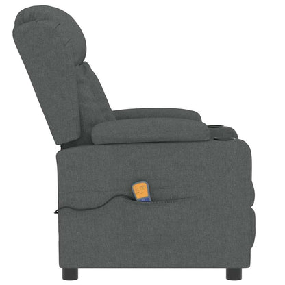 Massage Chair Dark Grey Fabric