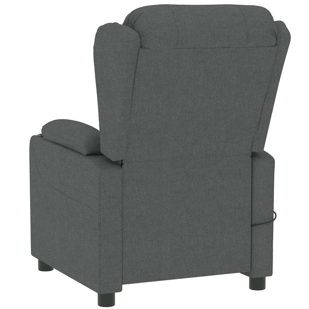 Massage Chair Dark Grey Fabric
