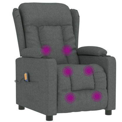 Massage Chair Dark Grey Fabric
