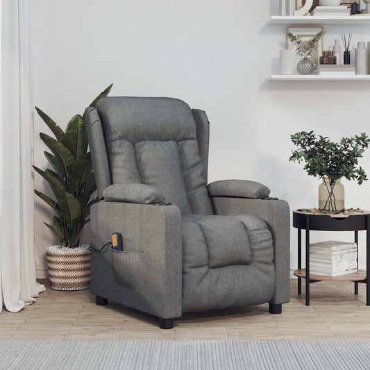 Massage Chair Dark Grey Fabric
