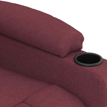 Massage Chair Wine Red Fabric
