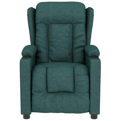 Massage Chair Dark Green Fabric