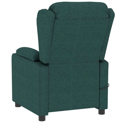Massage Chair Dark Green Fabric
