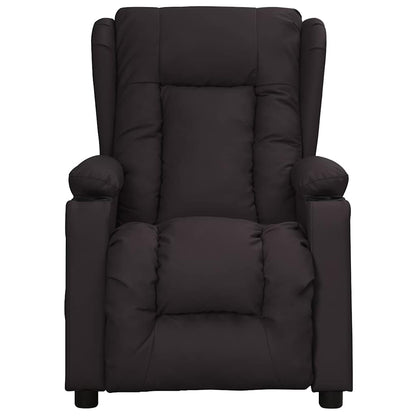 Recliner Chair Black Faux Leather