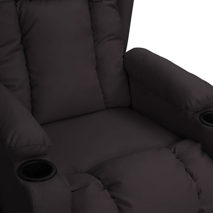 Recliner Chair Black Faux Leather