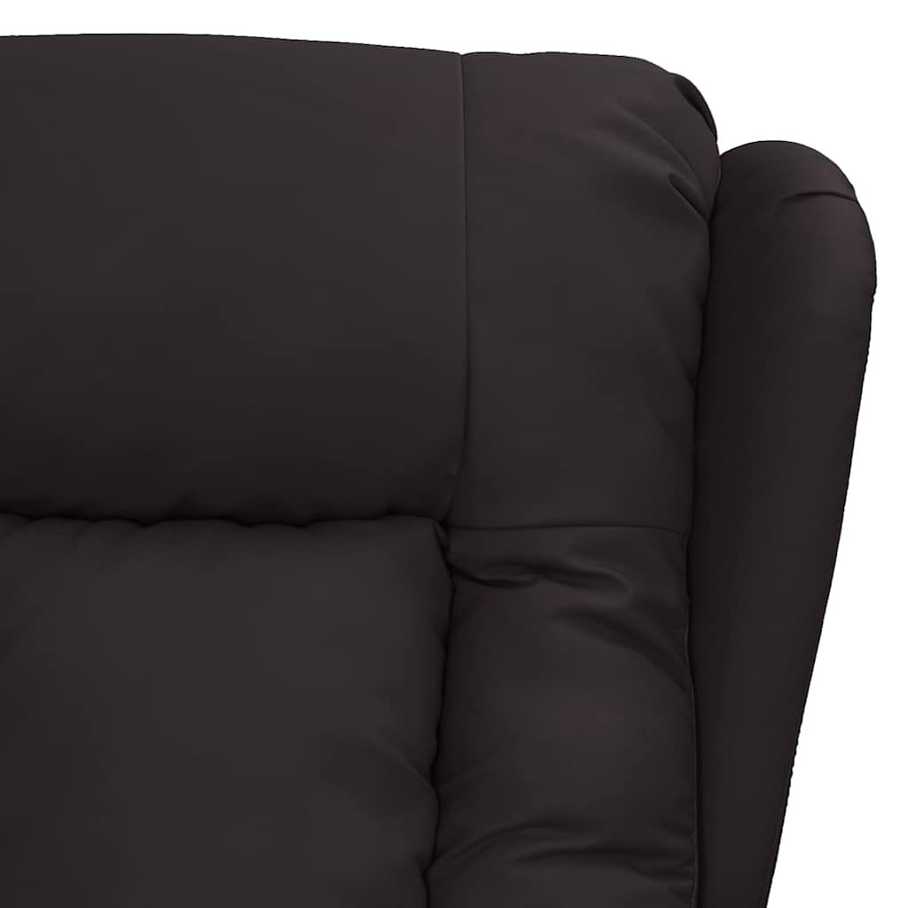 Recliner Chair Black Faux Leather