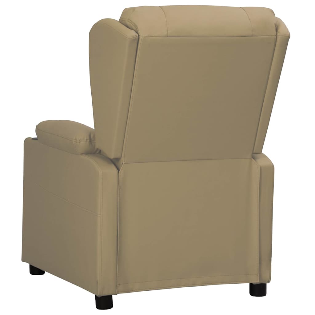Recliner Chair Cappuccino Faux Leather