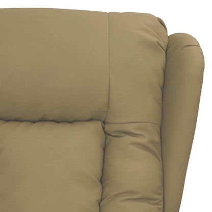 Recliner Chair Cappuccino Faux Leather