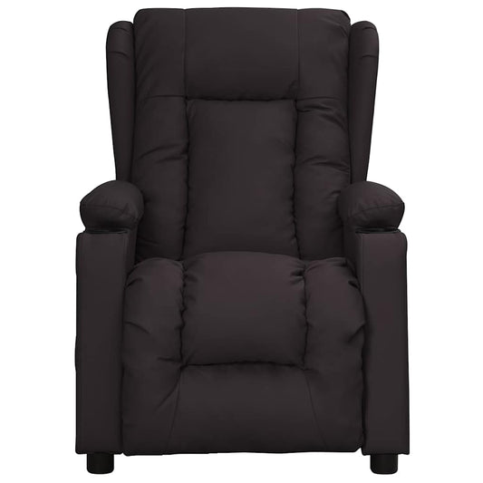 Massage Chair Black Faux Leather