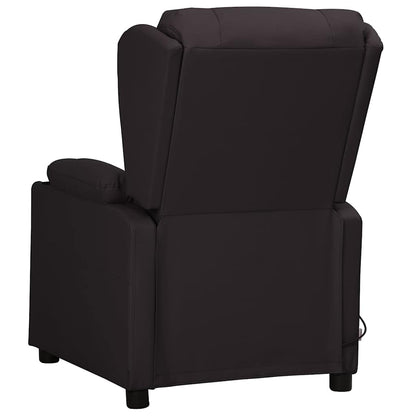 Massage Chair Black Faux Leather