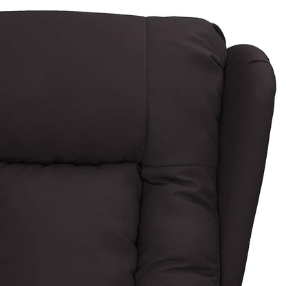 Massage Chair Black Faux Leather