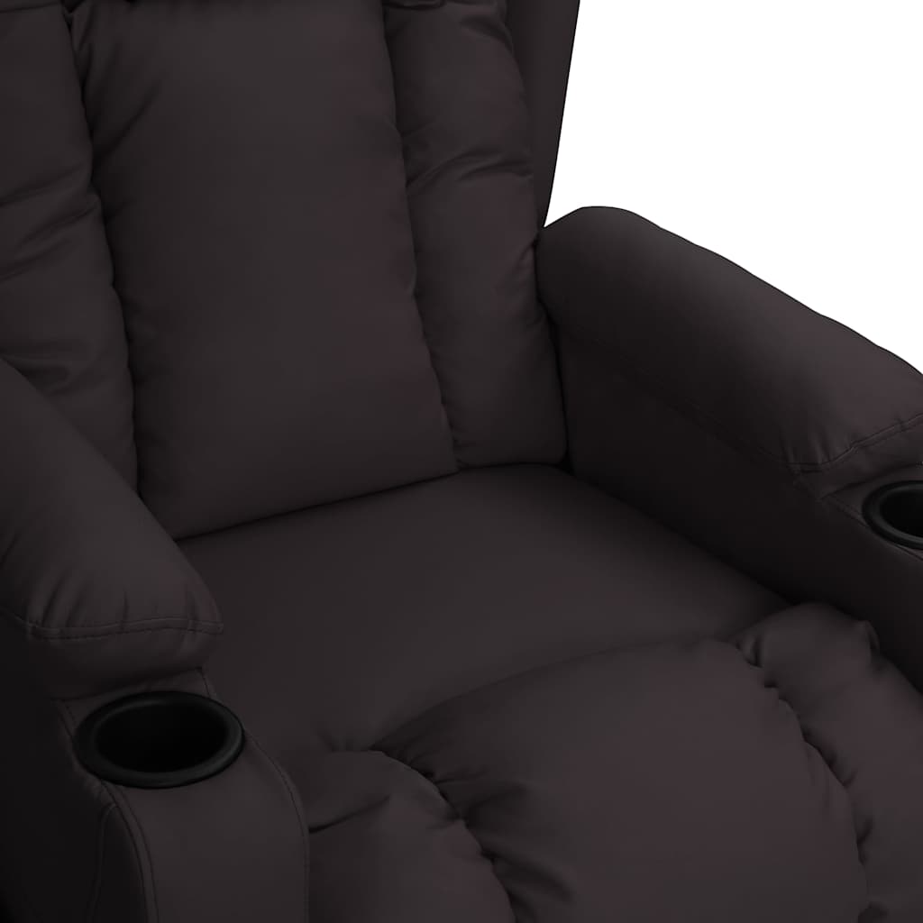Massage Chair Black Faux Leather