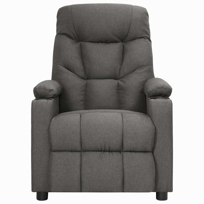 Recliner Chair Dark Grey Fabric