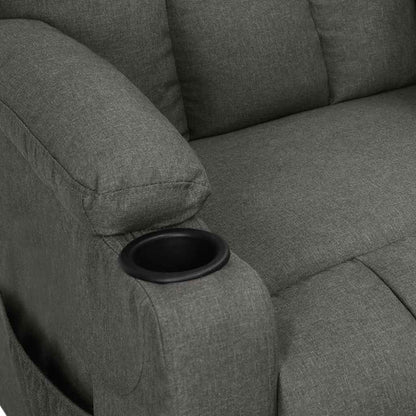 Recliner Chair Dark Grey Fabric