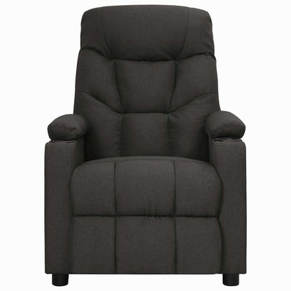 Recliner Chair Black Fabric