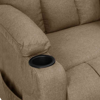 Recliner Chair Taupe Fabric