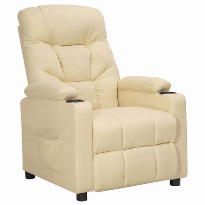 Recliner Chair Cream Fabric