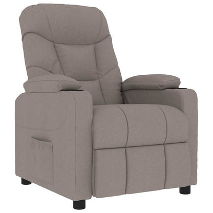 Massage Chair Taupe Fabric