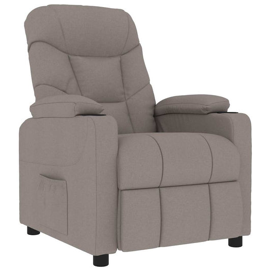 Massage Chair Taupe Fabric
