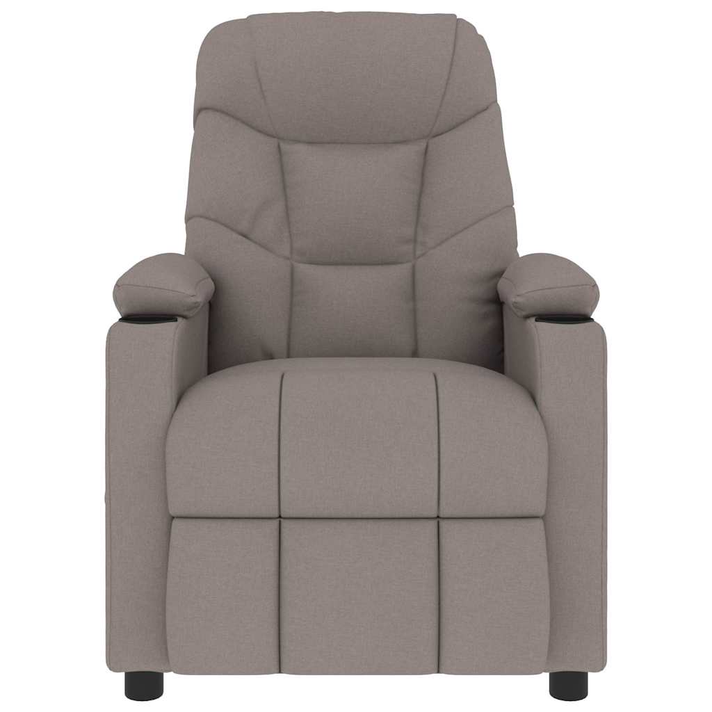 Massage Chair Taupe Fabric