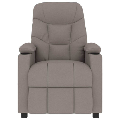 Massage Chair Taupe Fabric