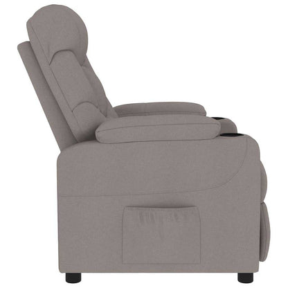 Massage Chair Taupe Fabric
