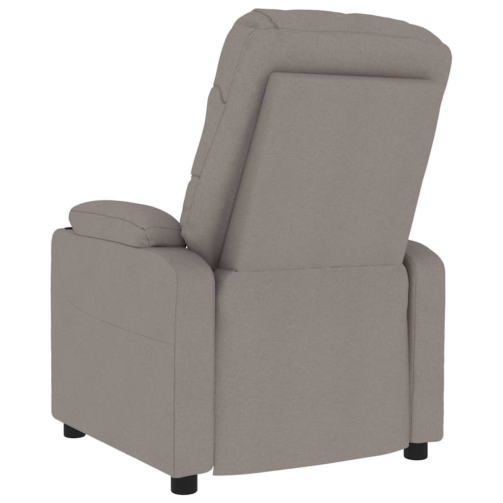 Massage Chair Taupe Fabric