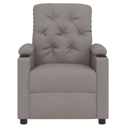 Recliner Chair Taupe Fabric