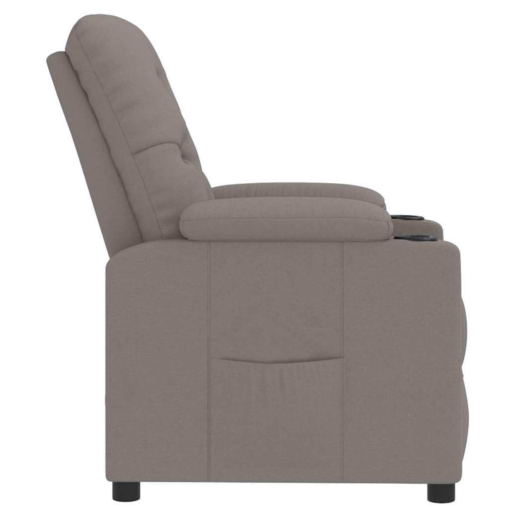 Recliner Chair Taupe Fabric