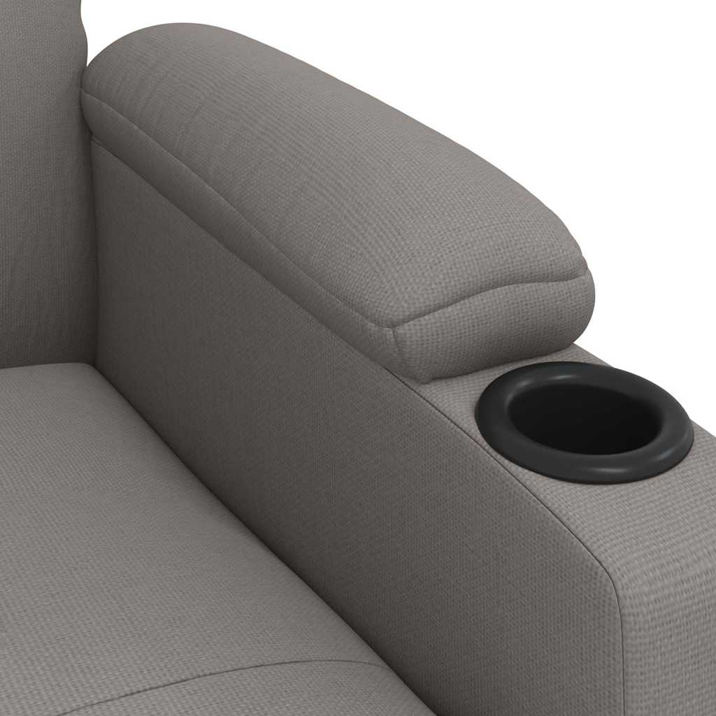 Recliner Chair Taupe Fabric