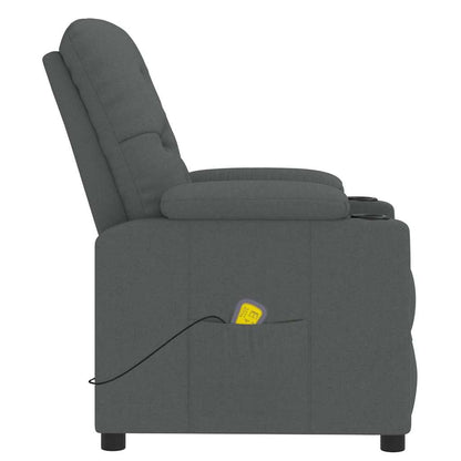 Massage Chair Dark Grey Fabric