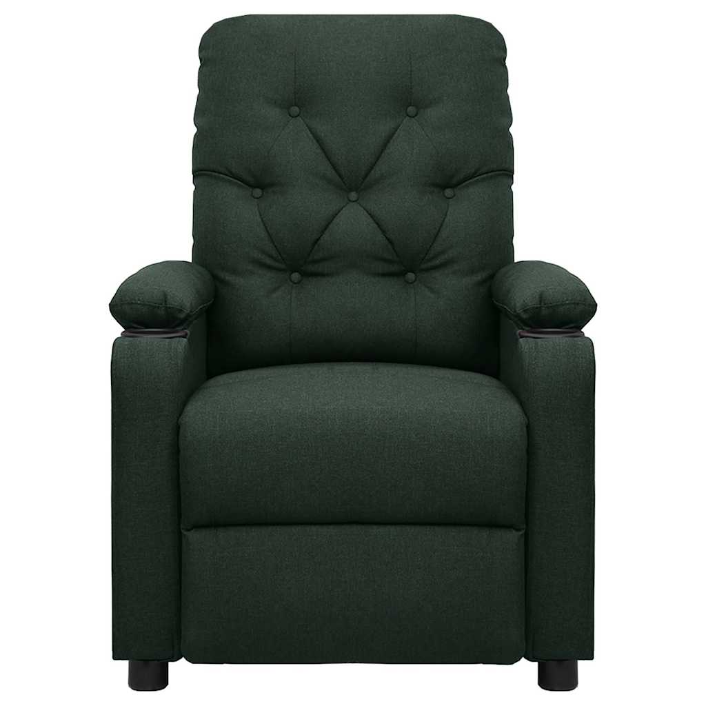 Massage Chair Dark Green Fabric