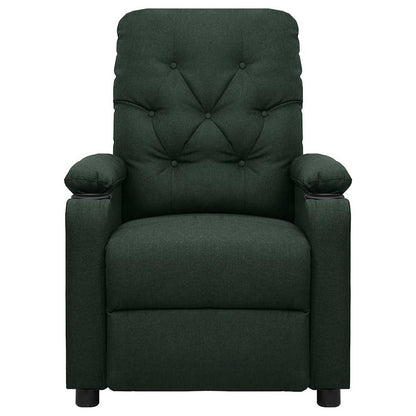 Massage Chair Dark Green Fabric