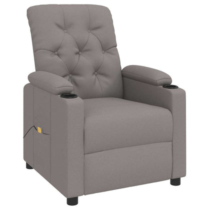 Massage Chair Taupe Fabric