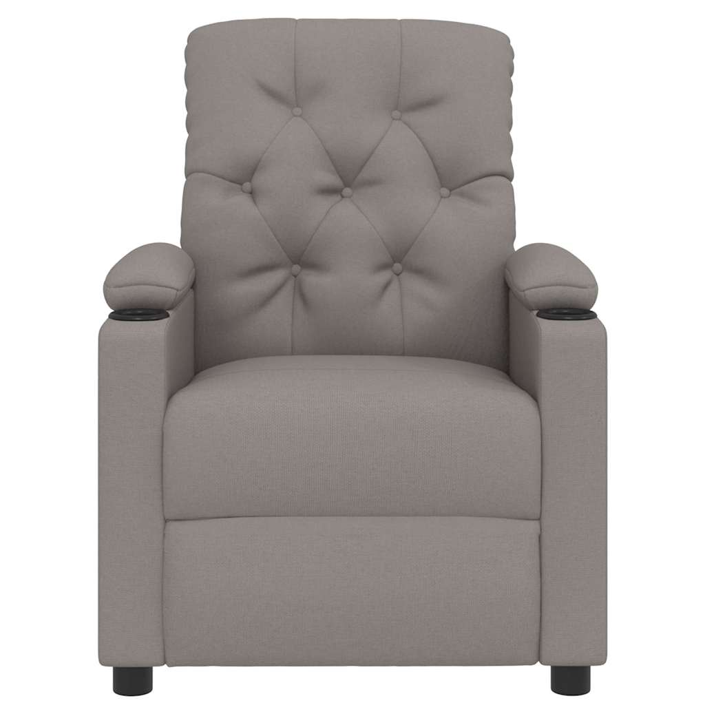Massage Chair Taupe Fabric