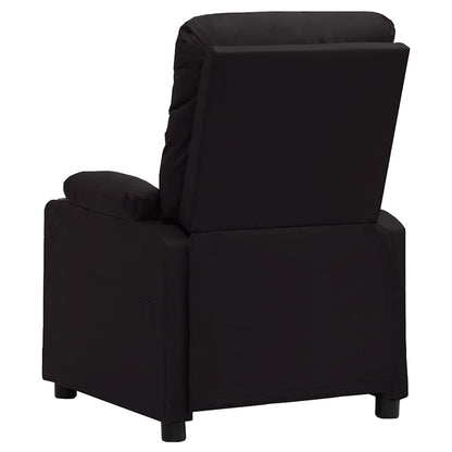 Recliner Chair Black Faux Leather