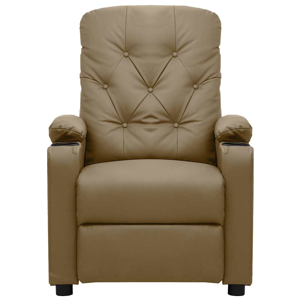 Massage Chair Cappuccino Faux Leather
