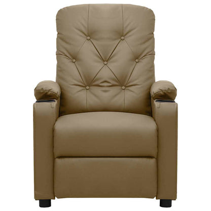 Massage Chair Cappuccino Faux Leather