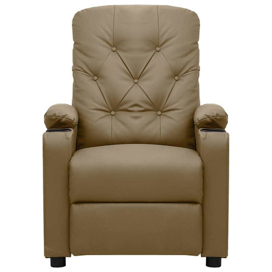 Massage Chair Cappuccino Faux Leather