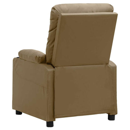 Massage Chair Cappuccino Faux Leather
