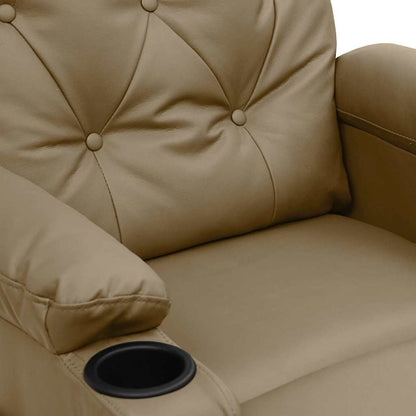 Massage Chair Cappuccino Faux Leather