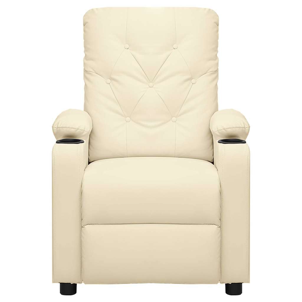 Massage Chair Cream Faux Leather