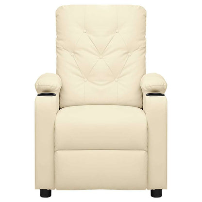 Massage Chair Cream Faux Leather