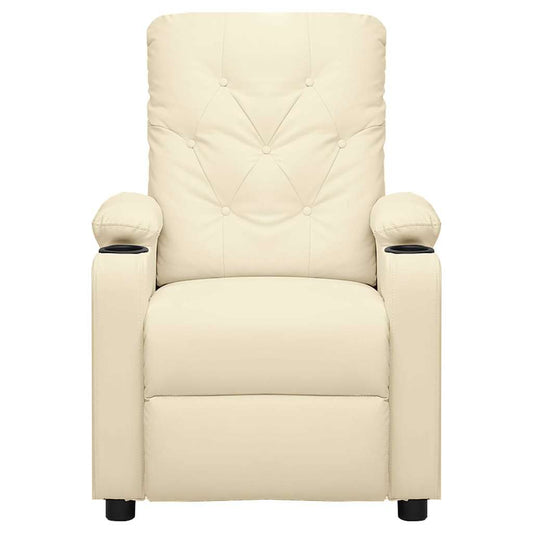 Massage Chair Cream Faux Leather