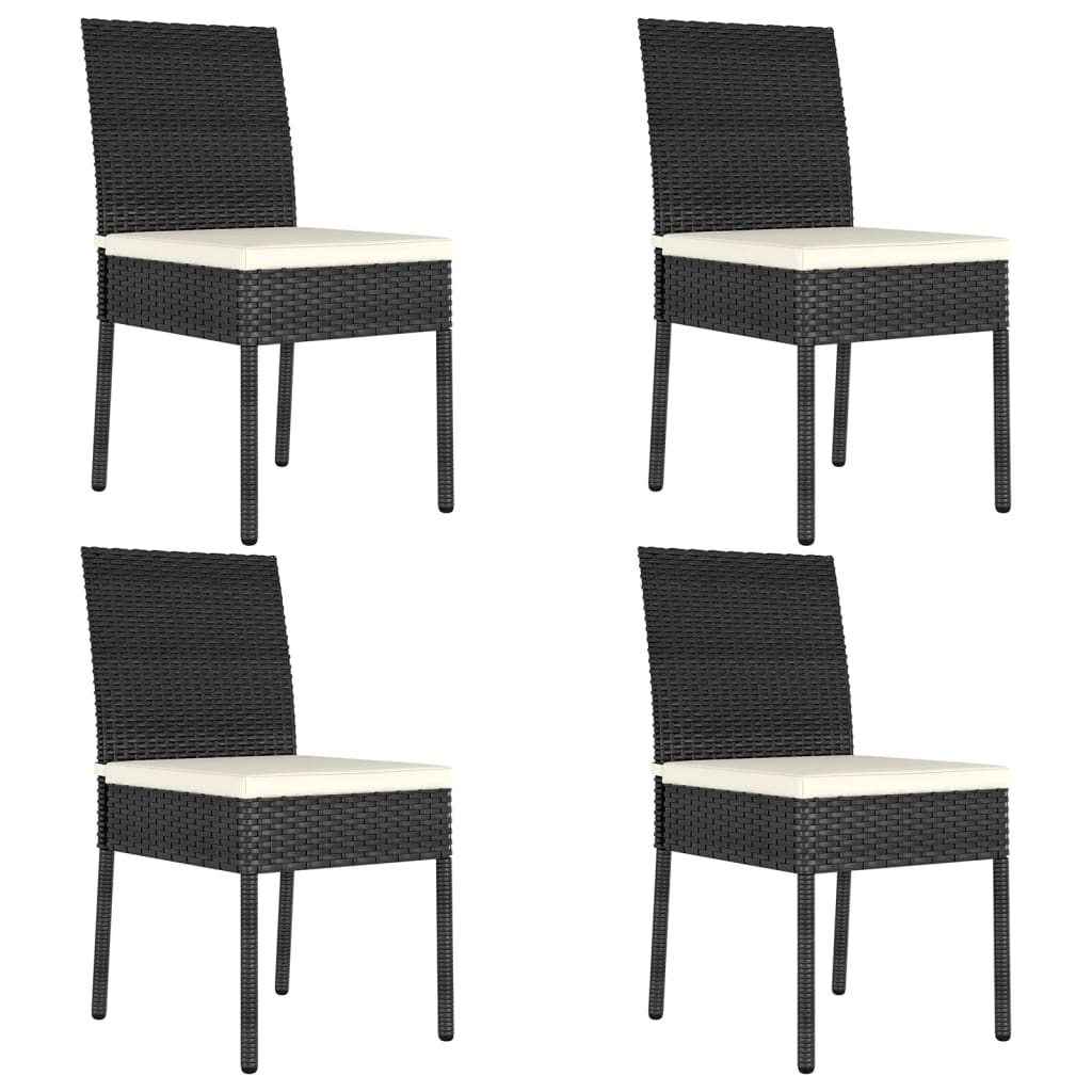 Dining Chair | Set of 4 | Black,Cream