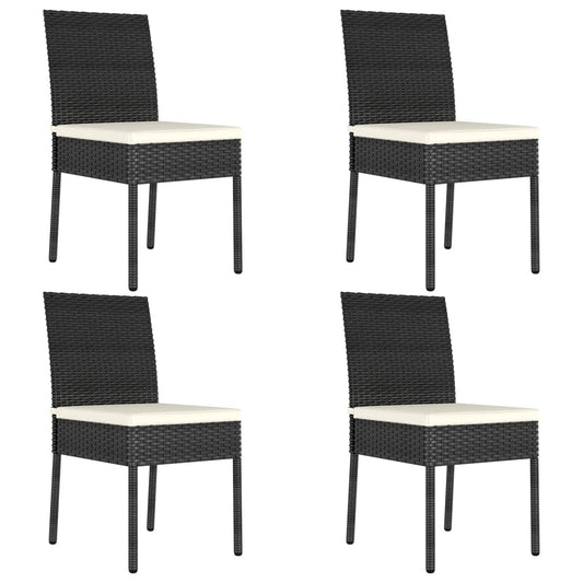 Dining Chair | Set of 4 | Black,Cream