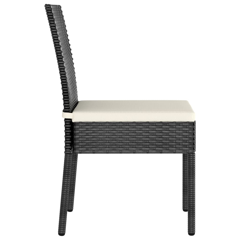 Dining Chair | Set of 4 | Black,Cream