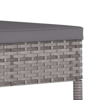 Dining Chair | Set of 2 | Grey | Poly rattan | Medium | Durable