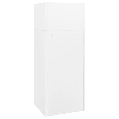Saddle Cabinet White 53x53x140 cm Steel